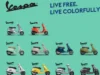 Berbagai Warna Vespa Matic (Image From: Vespa.com)