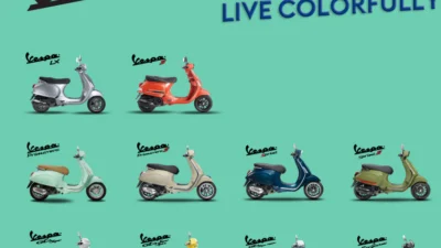 Berbagai Warna Vespa Matic (Image From: Vespa.com)