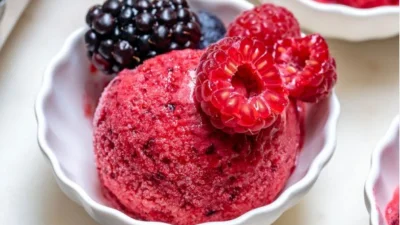 Resep Es Krim Pisang Berry