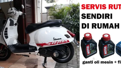 Cara Ganti Oli vespa Matic