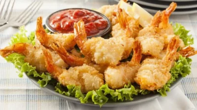 udang goreng tepung crispy, bahan udang goreng crispy, udang krispi, reseep udang goreng,