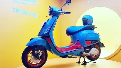 Vespa Matic Biru Primavera Color Vibe Limited Edition Harga Rp 60 Juta, Sangat Terlihat Hedon Nya