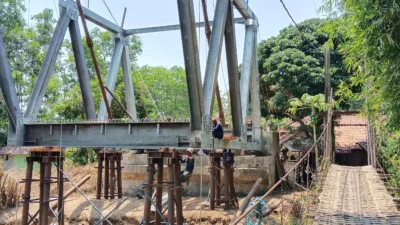 Jembatan Penghubung Cikaum-Pagaden Barat Dibangun, Para Camat Optimis Perekonomian Meningkat