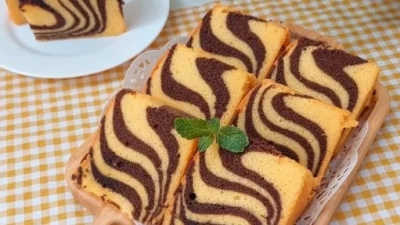 Resep Bolu Zebra Kukus Super Lembut Anti Gagal Dengan Rasa Yang Enak Bingits, Yuk Cobain!