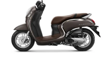 Honda Scoopy warna brown