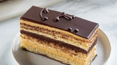 Intip Resep Rahasia Classic Opera Cake ala The Harvest, Pokoknya Mirip Banget! (Sumber Gambar via Bake from Scratch)