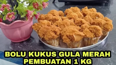 Roti Kukus Gula Merah 1 KG Tanpa Mixer, Super Gampang