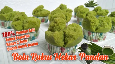 Resep Bolu Pandan Kukus 2 Telur Takaran Sendok Anti Gagal, Dijamin Hasilnya Mengembang Tinggi