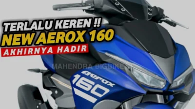 Harga dan Spesifikasi Yamaha Aerox 160 Skutik Sporty yang Menggoda