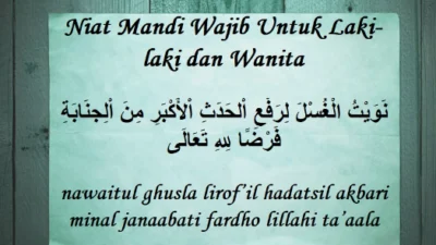 Cara Mandi Wajib dan Niat bagi Laki-laki dan Perempuan