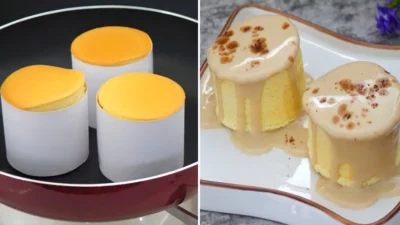 Cara Mudah Membuat Souffle Cake Glaze Tiramisu Anti Kempes Seharian