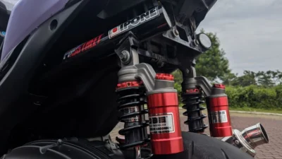 Ide Modifikasi Aerox Hitam Modal Cuma 4 Juta, Akan Membuat Kamu Lebih Tampan Saat Berkendara di Jalan