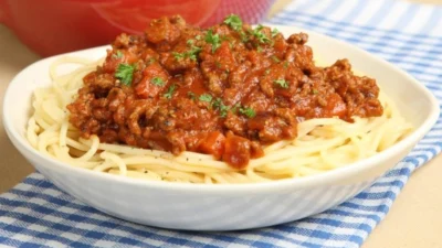 resep spaghetti bolognese