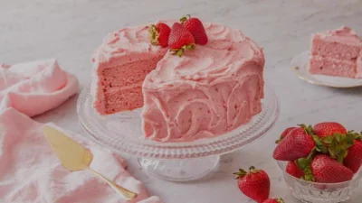 5 Kreasi Strawberry Cake yang enak, Lezat, dan Mudah Untuk Dibuat