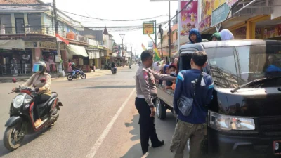 Unit Lantas Polsek Pagaden Imbau Warga Tertib Lalu Lintas