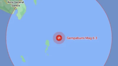 Gempa Bumi 6,3 Magnitudo Terjadi di Pulau Karatung