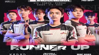 Indonesia Runner-Up Kejuaraan Dunia Esports IESF 2023