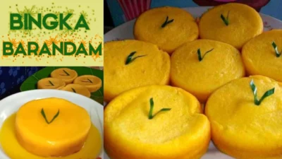 Resep Bingka Barandam, via Youtube Adzka Adzkia Family