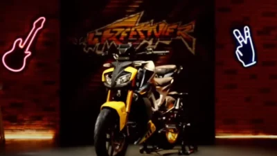 TVS Apache RTR 310/sumber gambar/YouTube.com/rider VEER JI