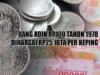 Uang Koin 100 Rupiah Tahun 1978