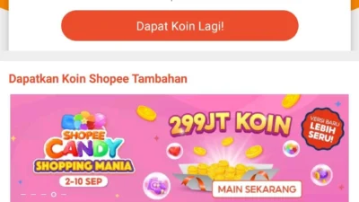 7 Cara Dapat Koin Shopee Mudah dan Banyak: Resmi dan No Abal-abal! (Sumber Gambar: Aplikasi Shopee)