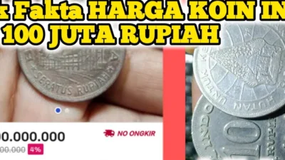 Uang Koin 100 Rupiah Tahun 1978 Bisa dijual Ratusan Juta Ke Semua Bank