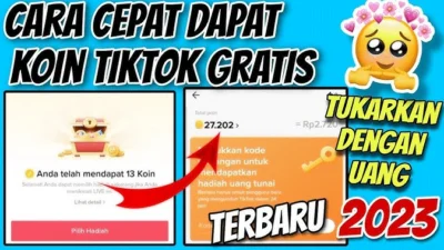 Cara Dapat Koin Tiktok Gratis dan Banyak 2023