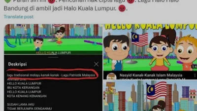 Lagu Halo-halo Bandung Diduga Dijiplak Malaysia