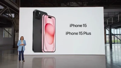 iPhone 15 dan iPhone 15 plus/ sumbe gambar/ Apple