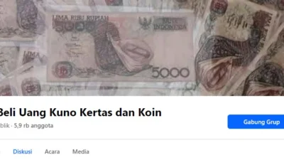 Simak Cara Jual Uang Koin di Facebook, Langsung Cepat Diserbu Kolektor (image from Facebook)