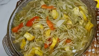 Resep Sayur Tahu Toge, Cuma Masak 5 Menit di Dapur Langsung Jadi! (image from screenshot YouTube puti suherly)