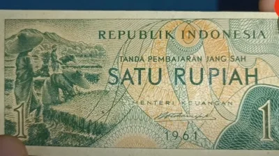 Cari Tahu Uang Kertas 1 Rupiah Tahun 1961 dengan Harga Jual Capai Ratusan Juta, Minat? (image from screenshot YouTube seputar coin)