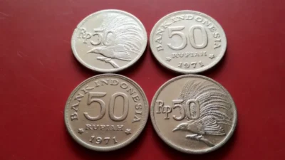 Koin Kuno 50 Rupiah Tahun 1971