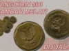 DIJUAL DI SINI! Uang Koin 500 Gambar Melati Tahun 1991, Dihargai Rp 5.000.000