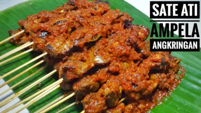 Resep Sate Ati Ampela Pedas Manis Seenak Angkringan