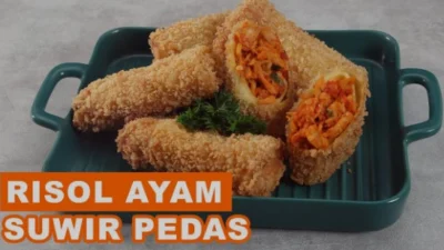 Resep Risol Ayam Pedas, Rasa Gurih dan Pedasnya Ga Ketulungan. Enak Banget!