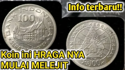 Harga Koin 100 Rumah Gadang 1978 Ini Rp 10 Juta Untuk 1 Keping Koin Nya