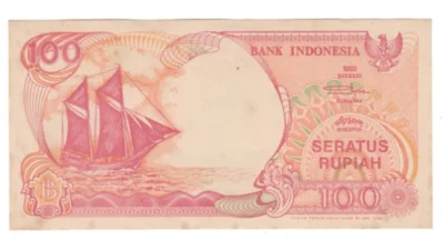 Uang Kertas Rp100 Tahun 1992