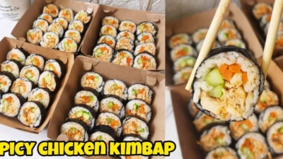 Resep Kimbap Korea Spicy Chicken Kimbab Gampang Buatnya