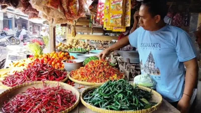 Harga Sayuran di Pasar Inpres Pamanukan Subang Melonjak