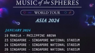 Tiket Tambahan Konser Coldplay Singapore 2024. (Sumber Gambar: Insta Story Instagram @coldplay)