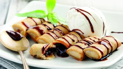 Pisang Coklat Lumer. (Sumber Gambar: X.com/Simply Asia)