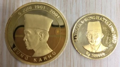 Koin Soekarno 1818 Asli. (Sumber Gambar: Tokopedia)