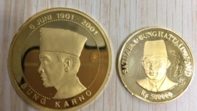 Uang Koin Emas Soekarno Dijual Rp 84 Juta per Keping