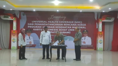 Launching Universal Health Coverage (UHC) dan Penandatanganan JKN-KIS Kabupaten Subang