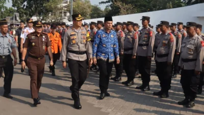 Polres Karawang Gelar Apel Kesiapan Pasukan untuk Operasi Mantap Brata 2023-2024