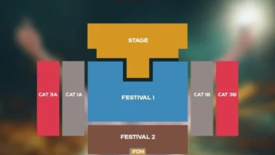 General Sale Konser Niall Horan 2024. (Sumber Layout Stage Konser: Screenshot via Instastory akun Instagram @SoundRhythm)