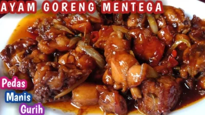 Resep Ayam Goreng Saus Mentega Pedas Asam Manis