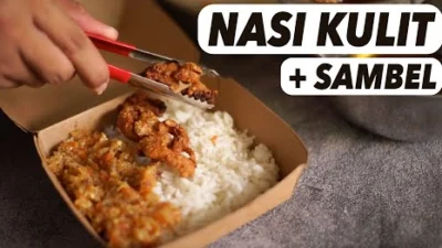 Resep Nasi Kulit Ayam Sambal Gledek 100% Renyah dan Gurih