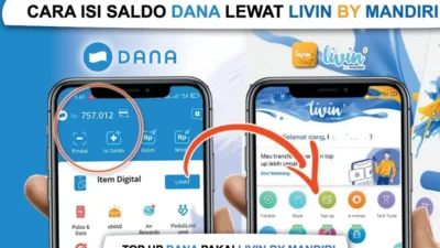 Cara Top Up DANA Lewat Livin Mandiri, Praktis dan Cepat Pakai HP (image from screenshot Youtube channel razka)